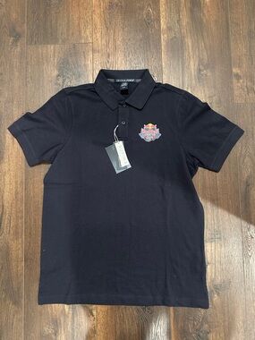 Men’s Black Polo with Red Bull Logo